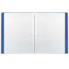 Папка 40 вкладышей BRAUBERG &laquo;Office&raquo;, синяя, 0,6 мм, 222634