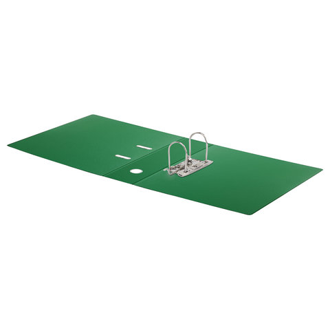 Папка-регистратор BRAUBERG с двухсторонним покрытием из ПВХ, 70 мм, светло-зеленая, 222654