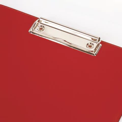 Доска-планшет BRAUBERG &laquo;Comfort&raquo; с прижимом А4 (230&times;350 мм), картон/<wbr/>ПВХ, РОССИЯ, КРАСНАЯ, 222658