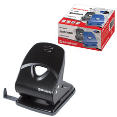 Дырокол металлический BRAUBERG &laquo;Universal+&raquo;, до 35 листов, ассорти (синий/<wbr/>черный), 222784