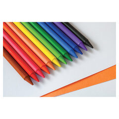 Мелки пластиковые BIC &laquo;Plastidecor&raquo;, 12 цветов, ультрапрочные, круглые, картонная упаковка, подвес, 945764