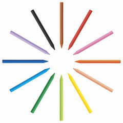 Мелки пластиковые BIC &laquo;Plastidecor&raquo;, 12 цветов, ультрапрочные, круглые, картонная упаковка, подвес, 945764