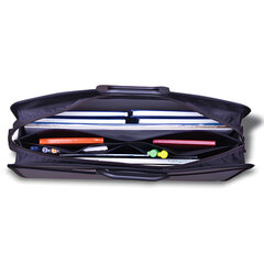 Папка-портфель пластиковая БОЛЬШОГО ФОРМАТА BRAUBERG &laquo;ПОРТФОЛИО&raquo;, А3 (470&times;380&times;130 мм), 3 отделения, серая, 223080