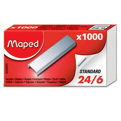 Скобы для степлера №24/<wbr/>6, 1000 штук, MAPED (Франция), до 20 листов, 324405