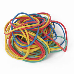 Набор BRAUBERG, зажимы 19 мм/<wbr/>15 шт., скрепки 28 мм/<wbr/>145 шт. и 50 мм/<wbr/>50 шт., резинки 40 шт., 223515