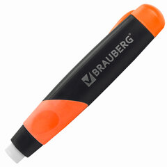 Ластик выдвижной BRAUBERG &laquo;REWIND&raquo;, 112&times;21&times;24 мм, белый, пластиковый держатель ассорти, 223593