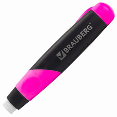 Ластик выдвижной BRAUBERG &laquo;REWIND&raquo;, 112&times;21&times;24 мм, белый, пластиковый держатель ассорти, 223593