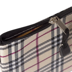 Папка-конверт на молнии А4 (335&times;243 мм), ткань в клетку, BRAUBERG &laquo;Checked&raquo;, 223892