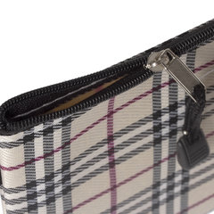 Папка-конверт на молнии МАЛОГО ФОРМАТА (238&times;180 мм), А5, ткань в клетку, BRAUBERG &laquo;Checked&raquo;, 223893