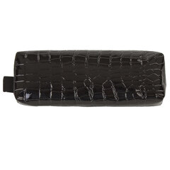 Пенал-косметичка BRAUBERG &laquo;Ultra black&raquo;, &laquo;крокодиловая кожа&raquo;, 20&times;6&times;4 см, 223909