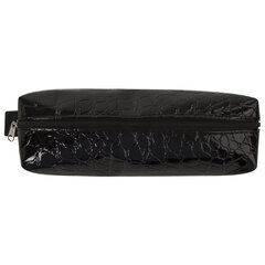 Пенал-косметичка BRAUBERG &laquo;Ultra black&raquo;, &laquo;крокодиловая кожа&raquo;, 20&times;6&times;4 см, 223909