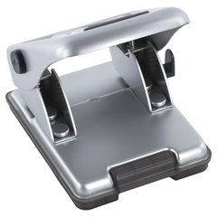 Дырокол металлический BRAUBERG &laquo;Metallic&raquo;, до 40 листов, серебристый, 224342