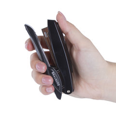 Степлер №10 металлический BRAUBERG &laquo;ST-200M&raquo;, до 16 листов, с резиновой накладкой и антистеплером, черный, 224344