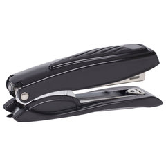 Степлер №10 металлический BRAUBERG &laquo;ST-200M&raquo;, до 16 листов, с резиновой накладкой и антистеплером, черный, 224344