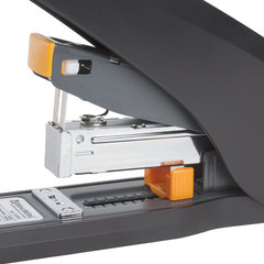 Степлер ЭНЕРГОСБЕРЕГАЮЩИЙ МОЩНЫЙ №24/<wbr/>6-23/<wbr/>13 BRAUBERG &laquo;Easy Press&raquo;, до 100 листов, БЕЗ УСИЛИЙ, 224350