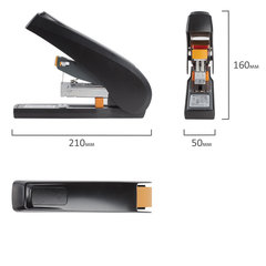Степлер ЭНЕРГОСБЕРЕГАЮЩИЙ МОЩНЫЙ №24/<wbr/>6-23/<wbr/>13 BRAUBERG &laquo;Easy Press&raquo;, до 100 листов, БЕЗ УСИЛИЙ, 224350