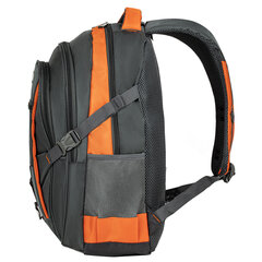 Рюкзак BRAUBERG DELTA универсальный, 3 отделения, серый/<wbr/>оранжевый, &laquo;SpeedWay 2&raquo;, 46&times;32&times;19 см, 224448