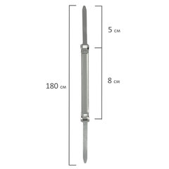 Скоросшиватель металлический STAFF &laquo;Basic&raquo;, КОМПЛЕКТ 50 шт., 224622