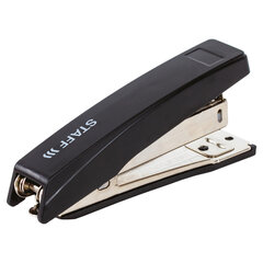 Степлер №10 STAFF &laquo;Basic&raquo;, до 10 листов, с антистеплером, черный, 224625