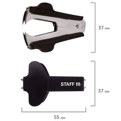 Антистеплер для скоб № 10 и № 24/<wbr/>6, STAFF &laquo;EVERYDAY&raquo;, черный, 224628