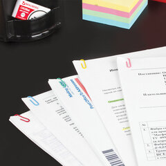 Скрепки STAFF &laquo;Manager&raquo;, 28 мм, цветные, 70 шт., в картонной коробке, Россия, 224630