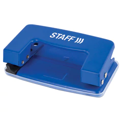Дырокол металлический STAFF &laquo;EVERYDAY&raquo;, до 10 листов, без линейки, синий, 224648