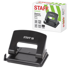 Дырокол STAFF &laquo;Manager&raquo;, металлический средний, до 20 листов, черный, 224649