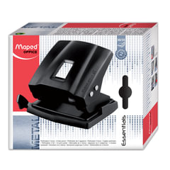 Дырокол MAPED (Франция) &laquo;Essentials Metal&raquo;, металлический, большой, на 35 листов, черный, 403411