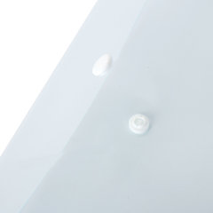 Папка-конверт с кнопкой BRAUBERG, вертикальная, А4, до 100 листов, прозрачная, 0,15 мм, 224978