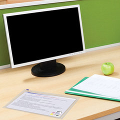 Папка-конверт на молнии А4 (230&times;333 мм), прозрачная, 0,12 мм, STAFF, 224979