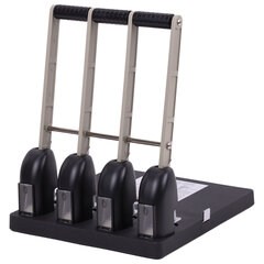 Дырокол на 4 отверстия МОЩНЫЙ KW-trio, до 150 листов, черный, 954