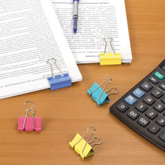 Зажимы для бумаг STAFF &laquo;Profit&raquo;, КОМПЛЕКТ 12 шт., 41 мм, на 200 листов, цветные, картонная коробка, 225159