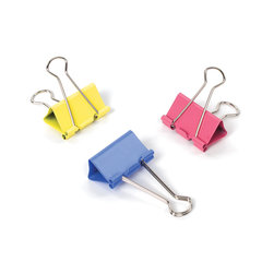 Зажимы для бумаг STAFF &laquo;Profit&raquo;, КОМПЛЕКТ 12 шт., 41 мм, на 200 листов, цветные, картонная коробка, 225159