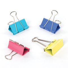 Зажимы для бумаг STAFF &laquo;Profit&raquo;, КОМПЛЕКТ 12 шт., 51 мм, на 230 листов, цветные, картонная коробка, 225160