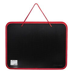 Папка на молнии пластиковая с ручками BRAUBERG &laquo;Contract&raquo;, А4, 350&times;270&times;45 мм, черно-красная, 225164