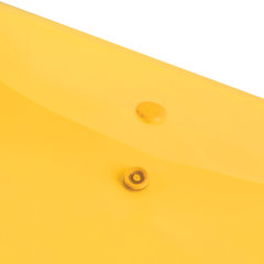 Папка-конверт с кнопкой BRAUBERG &laquo;My CLEAR BAG&raquo;, А4, до 100 листов, прозрачная, ассорти, 0,15 мм, 225174