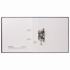 Папка-регистратор STAFF &laquo;Manager&raquo; с покрытием из ПВХ, 50 мм, без уголка, черная, 225186