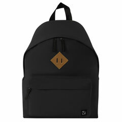 Рюкзак BRAUBERG СИТИ-ФОРМАТ один тон, универсальный, черный, 41&times;32&times;14 см, 225381