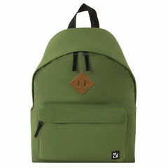 Рюкзак BRAUBERG СИТИ-ФОРМАТ один тон, универсальный, зеленый, 41&times;32&times;14 см, 225382