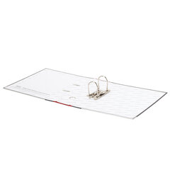 Папка-регистратор ОФИСМАГ, фактура стандарт, с мраморным покрытием, 75 мм, красный корешок, 225584