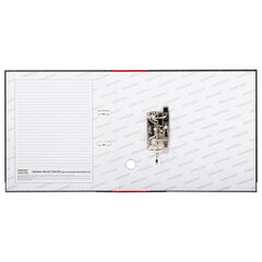 Папка-регистратор ОФИСМАГ, фактура стандарт, с мраморным покрытием, 75 мм, красный корешок, 225584