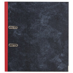 Папка-регистратор ОФИСМАГ, фактура стандарт, с мраморным покрытием, 50 мм, красный корешок, 225587