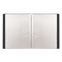 Папка 20 вкладышей STAFF, черная, 0,5 мм, 225693