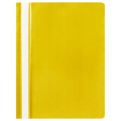 Скоросшиватель пластиковый STAFF, А4, 100/120 мкм, желтый, 225731