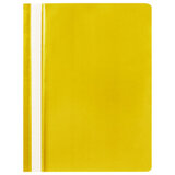 Скоросшиватель пластиковый STAFF, А4, 100/120 мкм, желтый, 225731