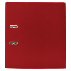 Папка-регистратор ОФИСМАГ с арочным механизмом, покрытие из ПВХ, 75 мм, красная, 225750