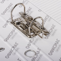 Папка-регистратор ОФИСМАГ с арочным механизмом, покрытие из ПВХ, 50 мм, синяя, 225753