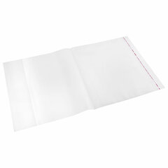 Обложки ПП для учебников и тетрадей А4 БОЛЬШОГО ФОРМАТА, КОМПЛЕКТ 5 шт., КЛЕЙКИЙ КРАЙ, 80 мкм, 300&times;500 мм, универсальные, 16.43/<wbr/>5