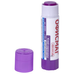 Клей-карандаш ОФИСМАГ 15 г, обесцвечивающийся после высыхания, 225963