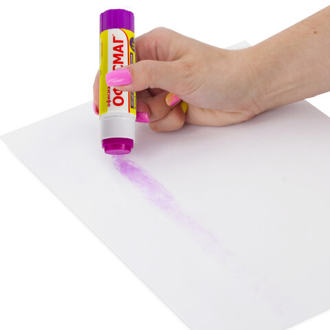 Клей-карандаш ОФИСМАГ 15 г, обесцвечивающийся после высыхания, 225963 - фото 10